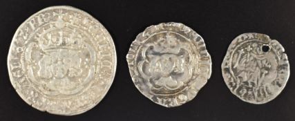 Henry VII hammered groat, facing bust type IVb, London, cross crosslet, Seaby 2201 together with a