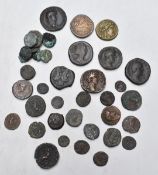 An interesting collection of Roman and other ancient coinage to include Diva Faustina, Antonius