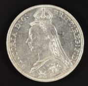 Victoria 1889 Jubilee head crown, Seaby 3921 (NEF)