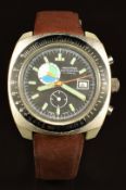 Breitling sprint style Agon Yachting Chronograph gentleman's wristwatch ref. 12892 with date
