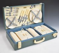 Retro four person Brexton picnic set, width 59cm