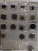 An amateur collection of UK and overseas coinage and tokens including silver crown sized coins,