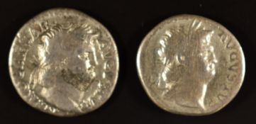 Roman Imperial coinage Julio Claudian Dynasty 27BC-AD69 Nero two silver Denarius, two reverse the