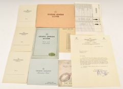 Georg Jensen silver booklet illustrating holloware, dressing table items and cutlery, the last on