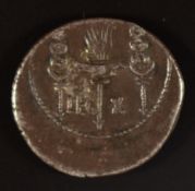 Roman Imperial coinage Imperatorial 49-27BC Mark Antony (32-31BC) silver Denarius LEGV, three