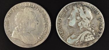 George I shilling 1723, SSC in angles, Seaby 3647 (GF)