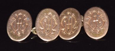 Georg Jensen pair of 9ct gold cufflinks, 5.4g