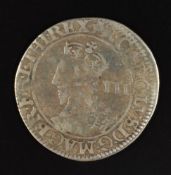 Charles I threepence 1643-4, York mint, Seaby 2877 (VF)