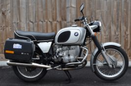 1970 BMW R75/5 750cc motorcycle, registration number UDV 78H, with V5C. Together with