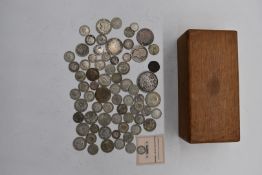 Queen Victoria 1889 Jubilee crown together with William IV and George III florins and a quantity