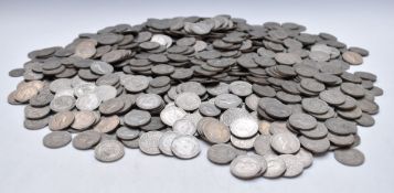 A large quantity of cupronickel UK pre decimal coinage