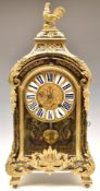 Charles Voisin of Paris French 18thC bracket clock in brass inlaid boulle work case, the Roman brass