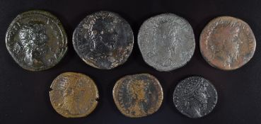 Roman Imperial coinage The Antonines AD138-193 Lucius Verus seven various bronze coins including