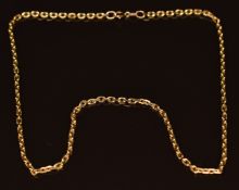 A 9ct gold chain, 6.6g, 40cm long