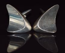 A pair of Georg Jensen silver cufflinks marked 88, 31.3g