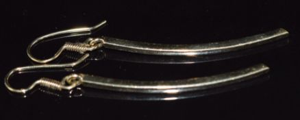 A pair of 14k gold earrings, 6.8g