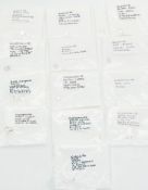 Seven loose kunzites including 3.9ct oval cut, 4.5ct oval cut together with eight morganite