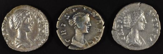 Roman Imperial coinage The Antonines AD138-193 Crispina wife of Commodus (177AD) three various