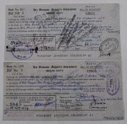 Bill of Exchange for foreign currency Royal Navy HMS Endurance 1977 for £10,164.56 and HMS Eskimo