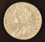George II 1758 shilling, VF-EF
