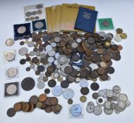 A collection of UK and overseas coinage, 19thC onwards, together with approximately 228g of mixed