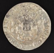 Henry VII hammered groat type 111c, 1499-1502 London anchor, Seaby 2199 (GF)