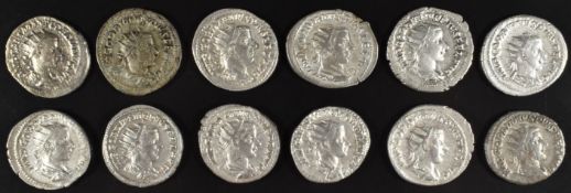 Roman Imperial coinage Military Anarchy AD235-270 Gordian III twelve silver Antoninianus, diameter