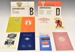 Scottish interest British Railways menus, wine lists and other ephemera comprising The Capitals