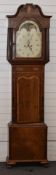 Georgian mahogany cased 8 day longcase clock with moonphase to the arched dial, striking on a