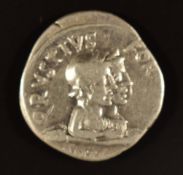 Roman Imperial coinage Julio Claudian Dynasty 27BC-AD69 Augustus c19-16BC silver Denarius, obv