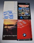 Circa 1950s-80s car brochures to include Triumph, BMW, Volvo, Lancia, Mini including Austin Seven,