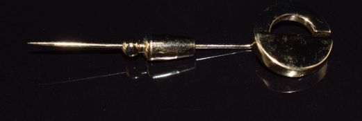 Christian Dior stick pin, 5.8cm long