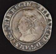 Elizabeth I hammered shilling 2nd issue 1560-61, two letter Ts in Elizabeth on legend, Seaby 2555 (