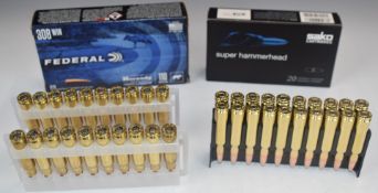 Forty .308 WIN rifle cartridges Federal and Sako Super Hammerhead, all in original boxes. PLEASE