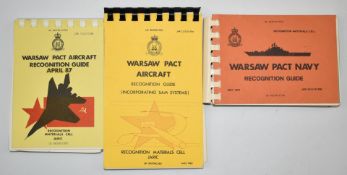 Three Cold War MoD Warsaw Pact recognition manuals/guides comprising Aircraft 1987, Aircraft