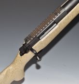 Nosler M48 Custom .223 Rem bolt-action rifle with composite kevlar stock, semi-pistol grip, hair