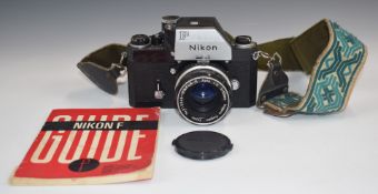 Nikon F 35mm SLR camera with metering viewfinder and 1:2 f=50mm lens