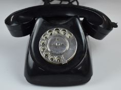 Retro mid century black AEI telephone