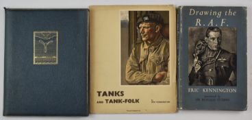 Three WW2 publications by Eric Kennington comprising limited edition Portraits of RAF Personnel,
