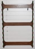 Fishing rod or walking stick display rack to accommodate ten items, 13 x 77cm