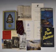 Royal Air Force WW2 617 Squadron Dambusters ephemera including the book The Dam Busters by Paul