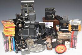 Cine and collectable camera and accessories to include Pathescope, Paillard Bolex G916, Polaroid 8mm