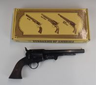 Euroarms Roger & Spencer six-shot single-action revolver with wooden grips and 7.5 inch octagonal