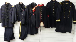 Six American Civil War re-enactment Union Forces uniforms
