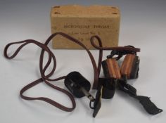 British Forces throat microphone, low level No2 13935, with box