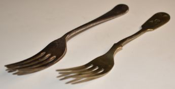 Two Royal Air Force forks one marked Air Ministry (AM), the other RAF