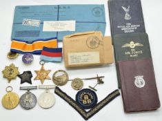 British Army WW1 medal pair comprising War Medal and Victory Medal named to 50876 Pte W G Pridnam,