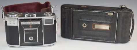 Two Zeiss Ikon folding cameras comprising 551/2 and Contessa 35