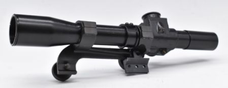 Lee Enfield No.32 Mk.I adjustable sniper rifle scope with mount and fixings, numbered OS1650A and