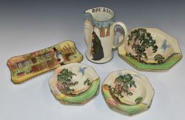 Royal Doulton Seriesware comprising Gaffers, Nightwatchman and Gum Trees, tallest 20cm